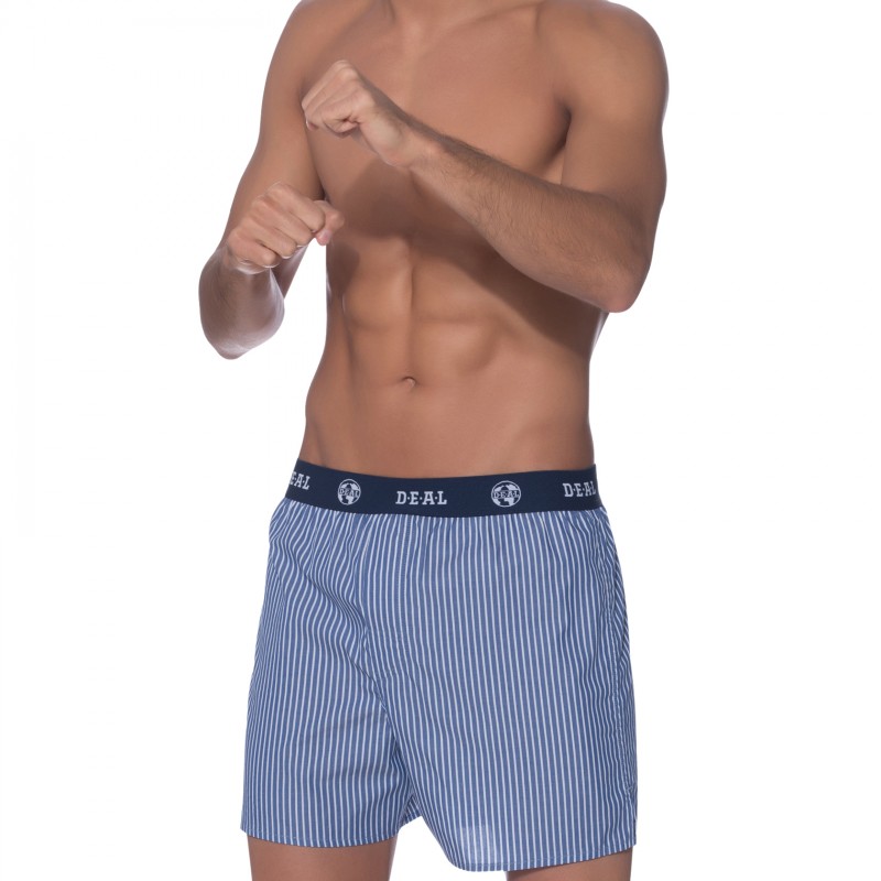 DEAL_Boxershorts_Blau_Längsstreifen