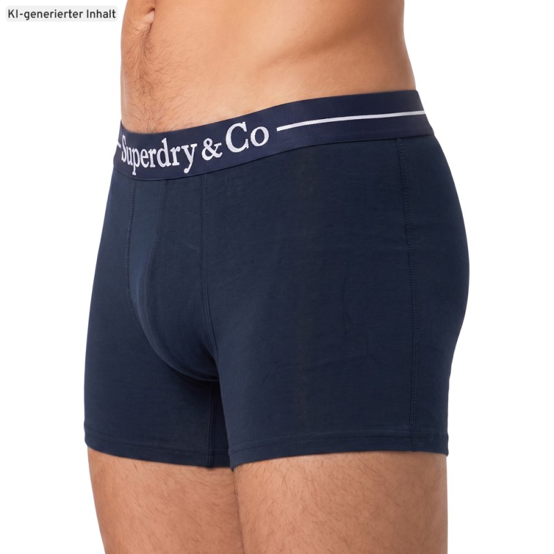Superdry_3-erSet_Trunks_Dunkelblau
