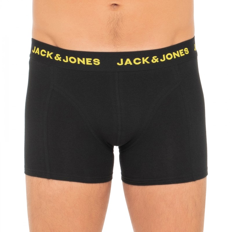 Jack & Jones_3-er Set_Trunks_Schwarz_mit Totenkopf