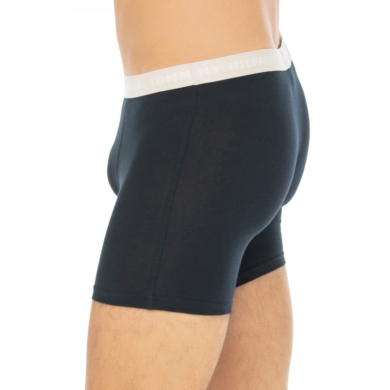 TommyHilfiger_3-erSet_Trunks_Schwarz_mitverschiedenfarbigemWebbund