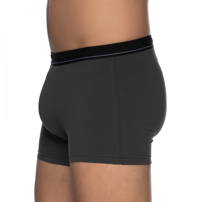 Boxerman_Herrenunterwäsche_Boxershorts_Bugatti_2-er Set_Trunks_Blau Grau