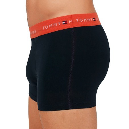 Tommy Hilfiger 3-er Set Trunks Schwarz mit verschiedenfarbigem Webbund