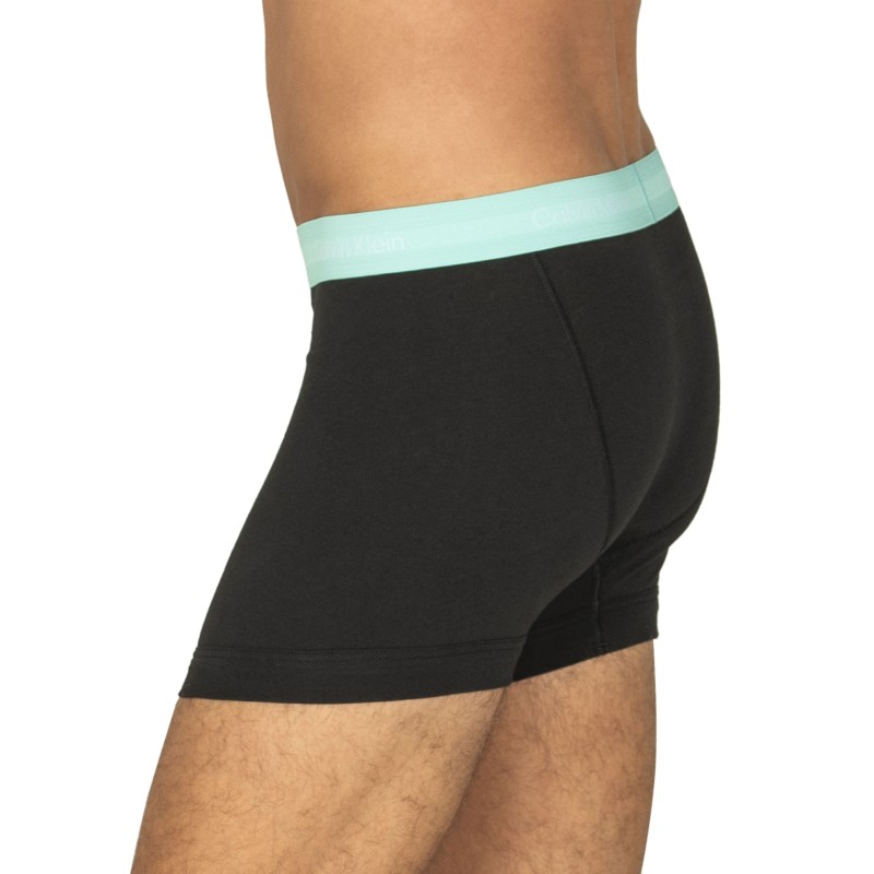 Calvin_Klein_3-er_Set_Trunks_Schwarz_mit_verschiedenfarbigen_Webbund