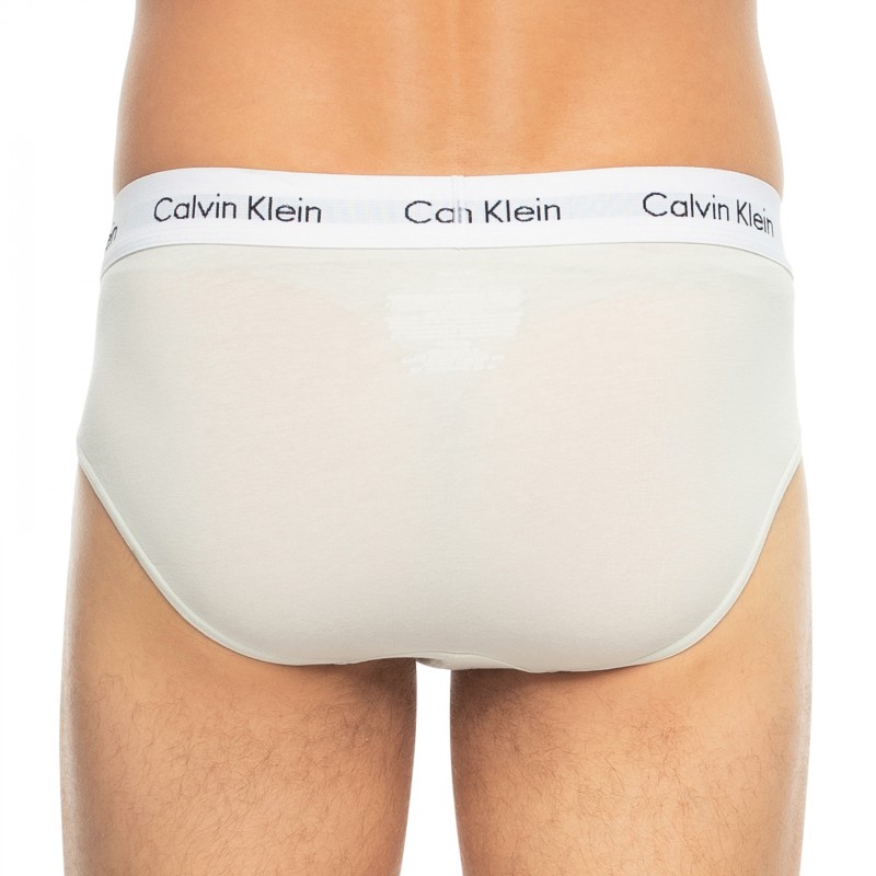 CalvinKlein_3-erSet_Slips_Schwarz,Beige&Lila