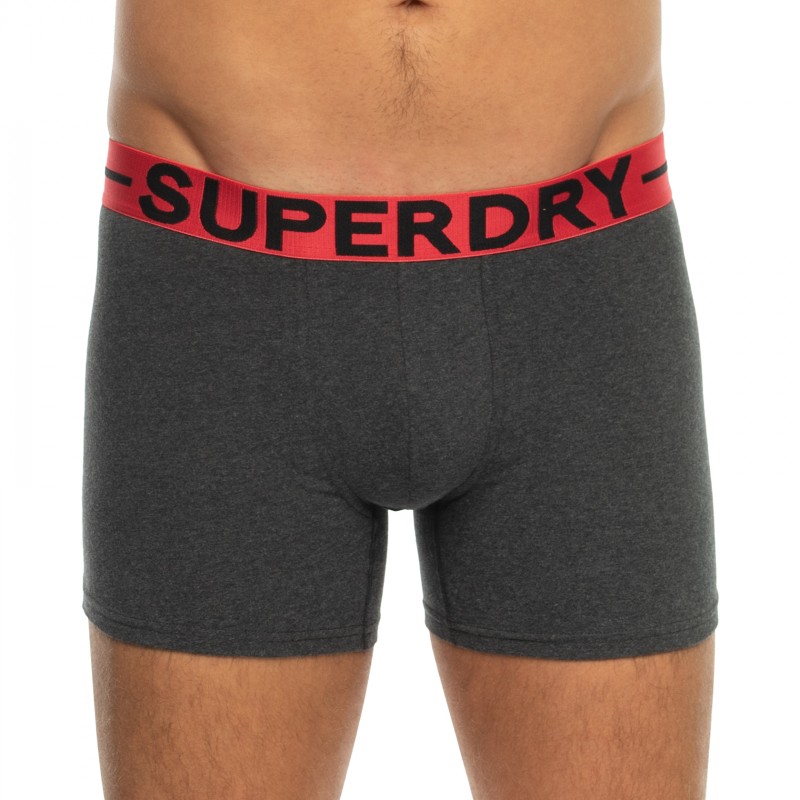 Superdry_3-erSet_BoxerBriefs_Grau&Rot