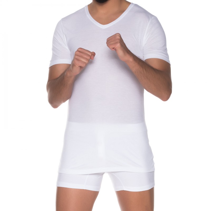 Mey_V-Neck_T-Shirt_Weiß