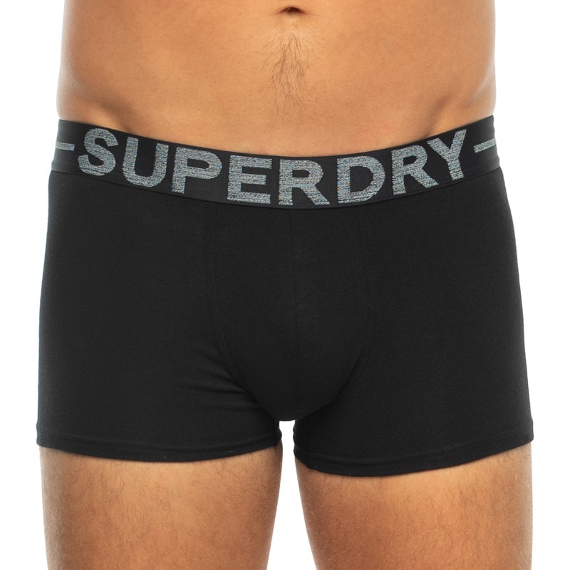Superdry_3-erSet_Trunks_Schwarz,Grau&Orange