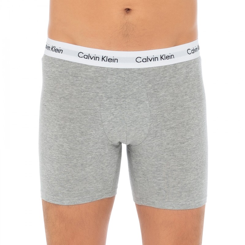 CalvinKlein_3-erSet_BoxerBriefs_Grau,Weiß&Blau