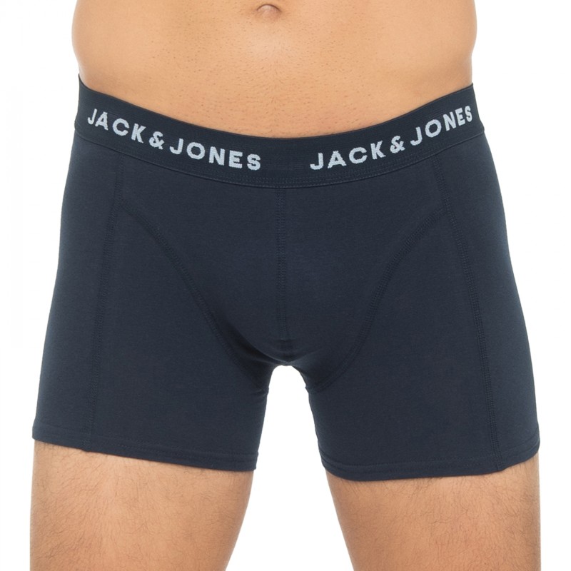 Jack & Jones 7-er Set Trunks Blau, Grau & Schwarz