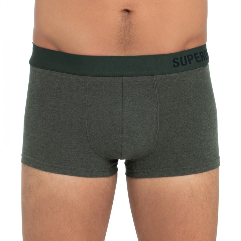 Superdry_2-er Set_Boxer Trunks_Schwarz Dunkelgrün