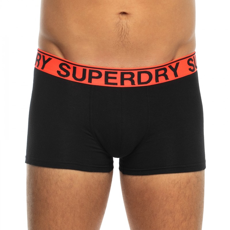 Superdry_3-erSet_Trunks_Schwarz,Orange&Grau