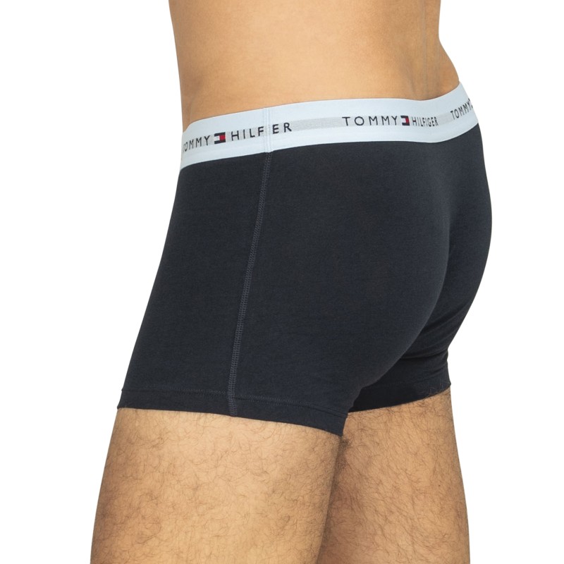 TommyHilfiger_3-erSet_Trunks_Blau_mitverschiedenfarbigemWebbund