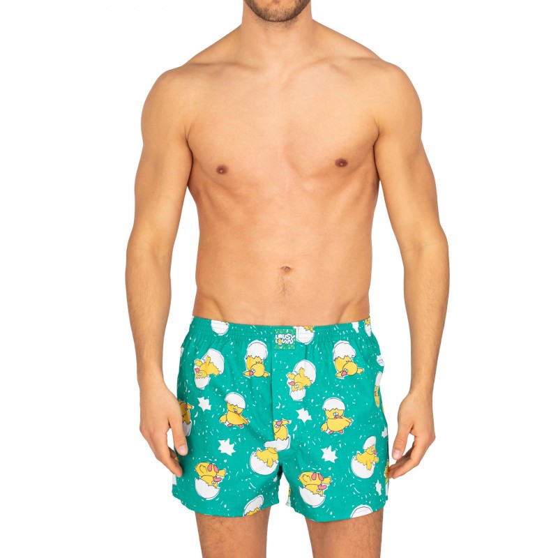 LousyLivin_2-erSet_Boxershorts_Grün&Weiße_mitMotiv