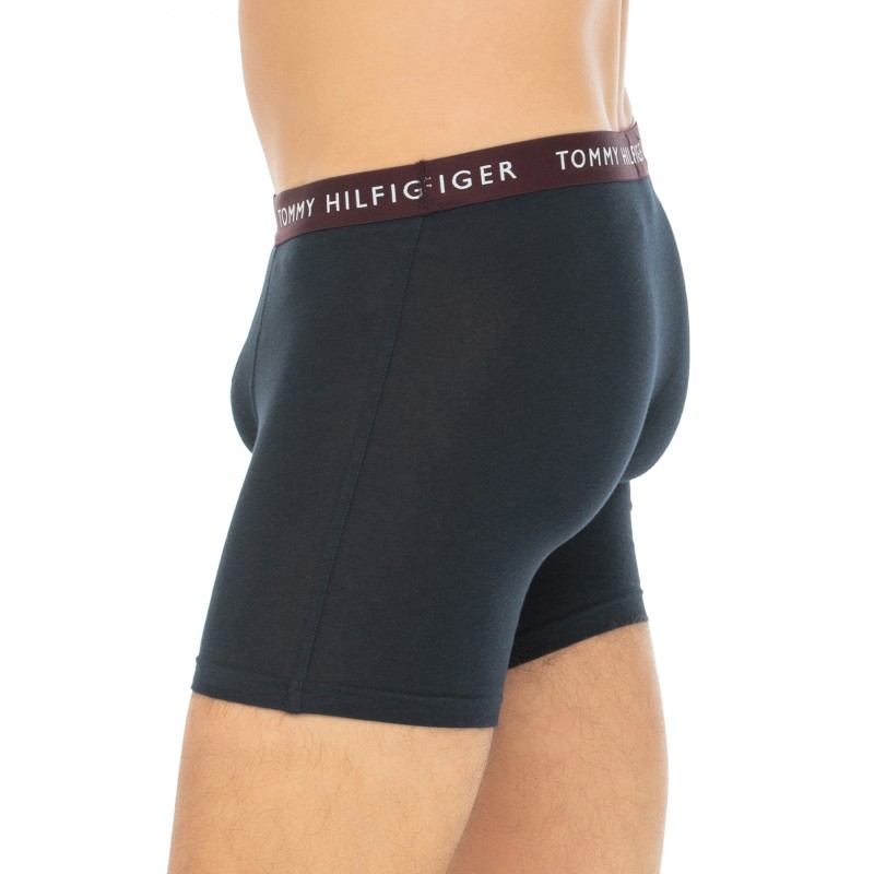 TommyHilfiger_3-erSet_Trunks_Schwarz_mitverschiedenfarbigemWebbund