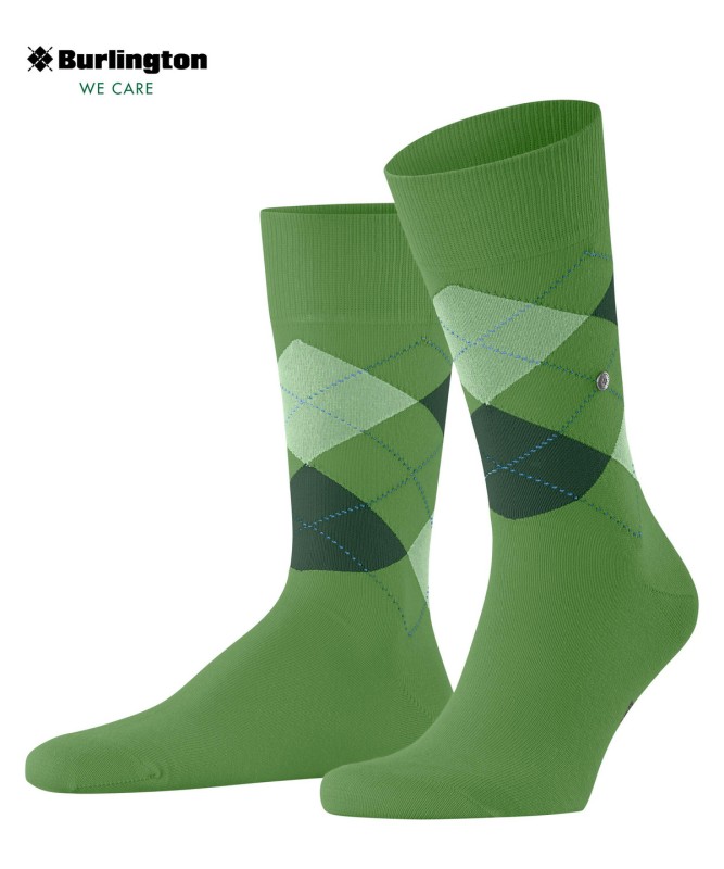 Burlington_Socken_Hellgrün_mitArgyle-Muster