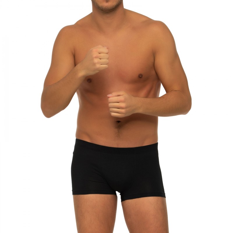 Boxerman_Herrenunterwäsche_Boxershorts_Seidensticker_Flex Trunk_Schwarz