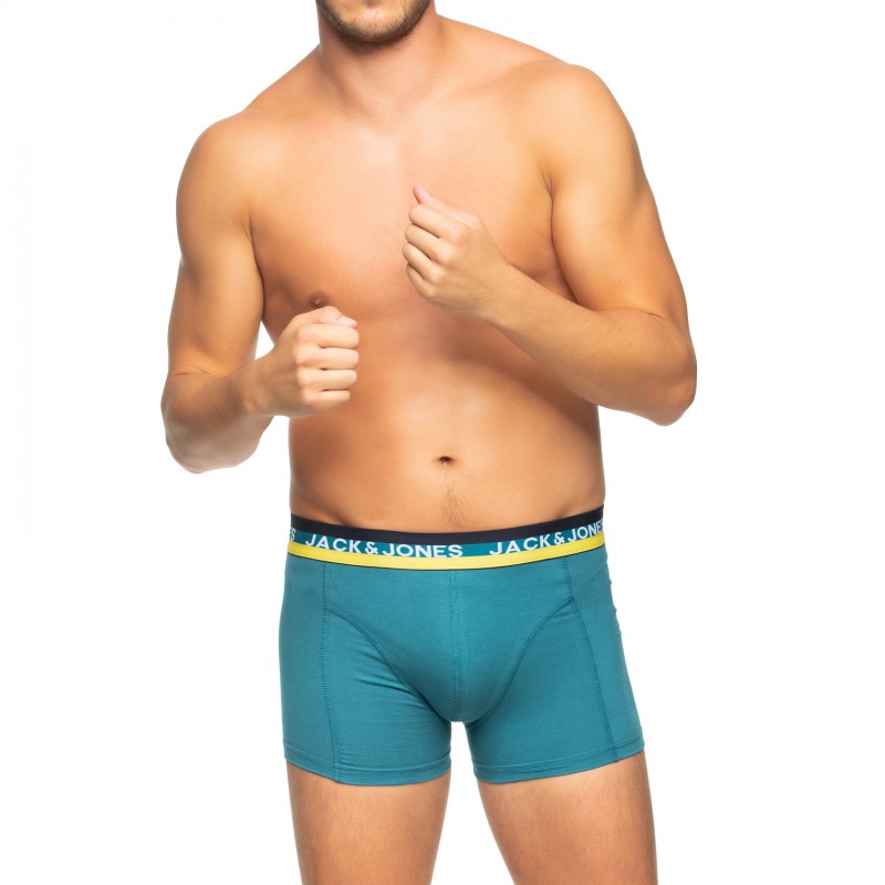 Boxerman_Herrenunterwäsche_Boxershorts_Jack & Jones_3-er Set_Trunks_Blau Olivgrün Petrol