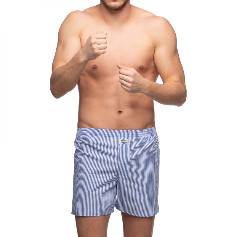 Boxerman_Herrenunterwäsche_D.E.A.LInternational_Boxershorts_Blau_gestreift