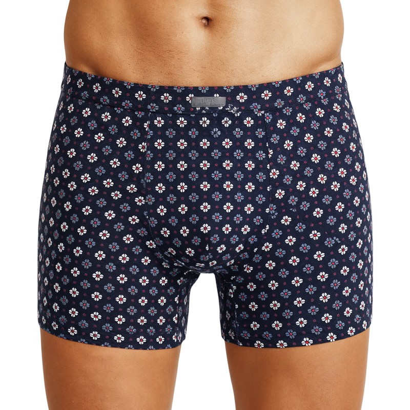 Boxerman_Mey_Trunk_Shorty_mit_dunkelblauen_All-Over_Print