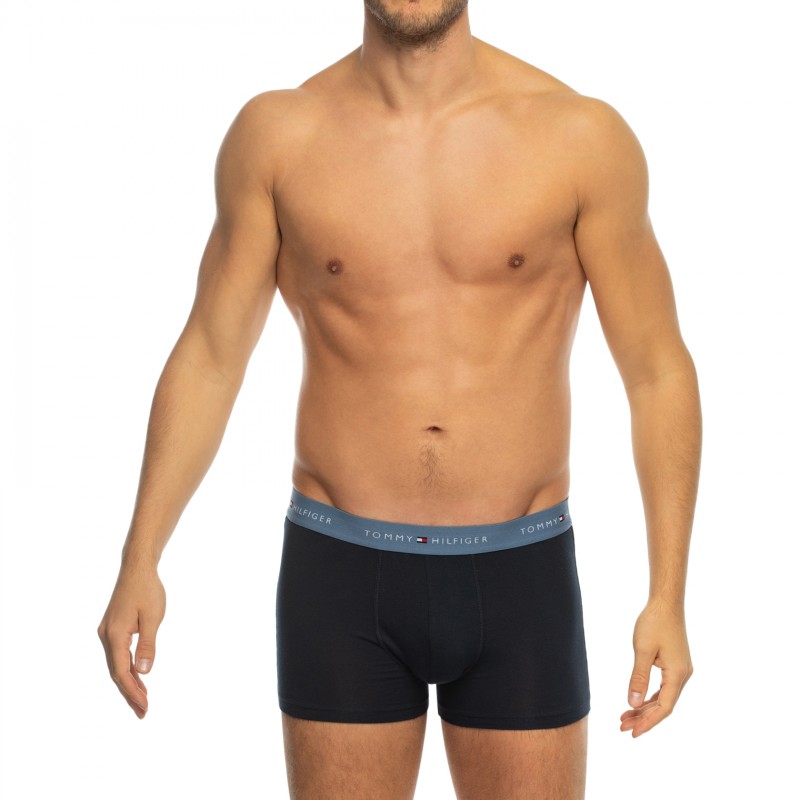 TommyHilfiger_3-erSet_Trunks_Blau_mitverschiedenfarbigemWebbund