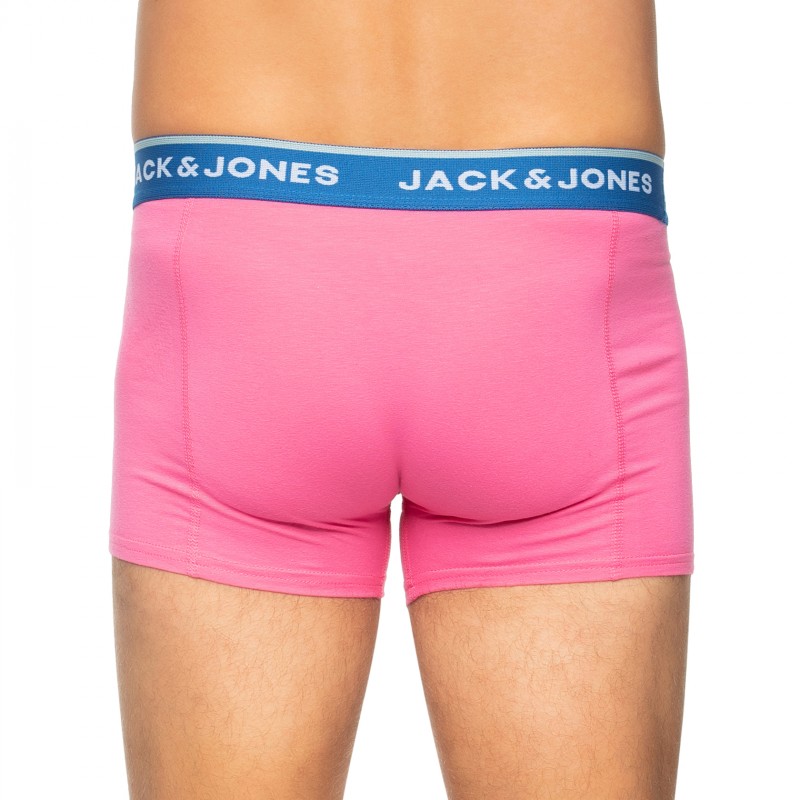 Boxerman_Herrenunterwäsche_Boxershorts_Jack & Jones_3-er Set_Trunks_Blau Pink & Türkis