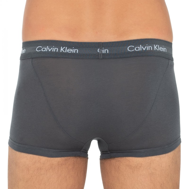 Calvin Klein_3-er Set_Low Rise Trunks_Grün Türkis & Grau