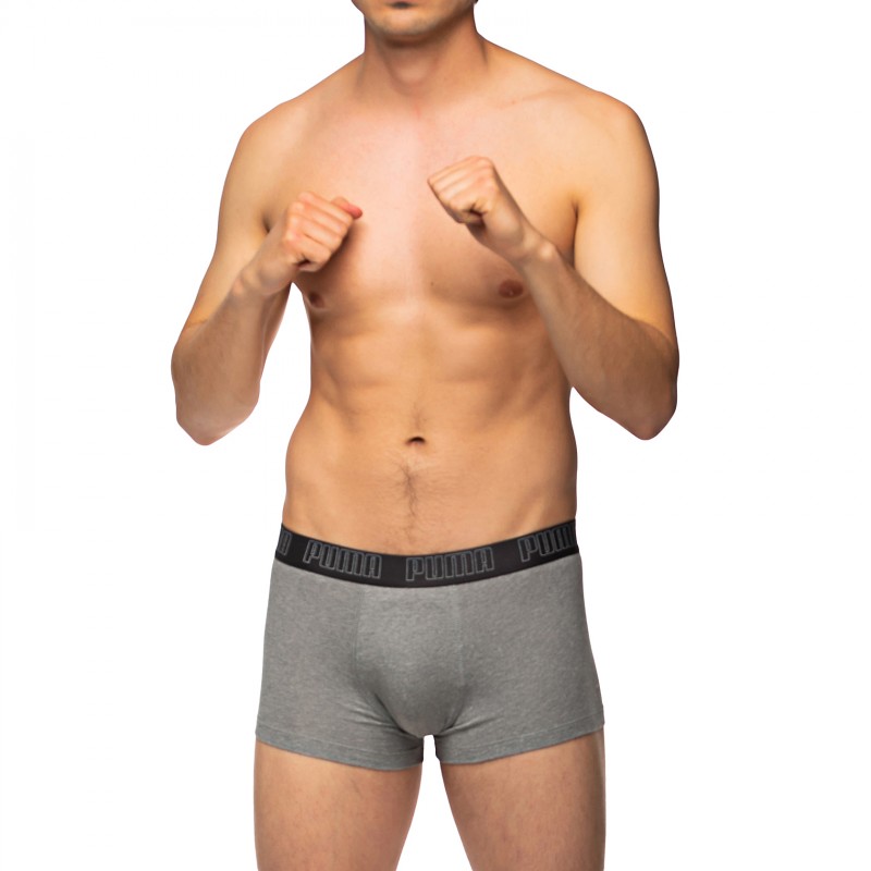 Boxerman_Herrenunterwäsche_Boxershorts_Puma_2-er Set_Basic Trunks_Grau