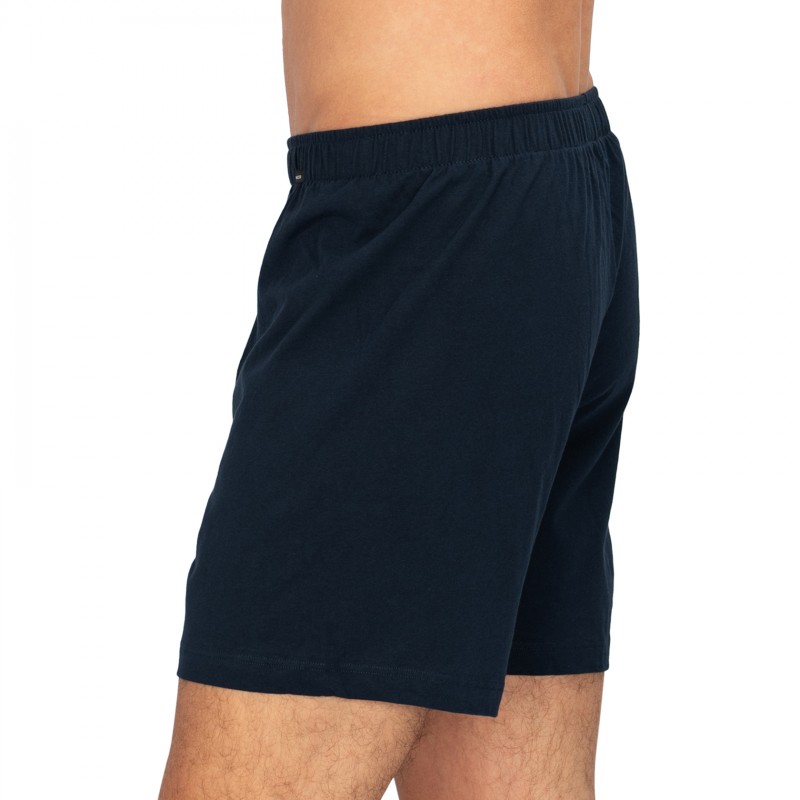 Schiesser_2-erSet_Boxershorts_Dunkelblau&Blau_gemustert