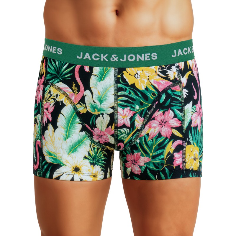 Jack & Jones 3-er Set Trunks Blau & Grün mit Motiv