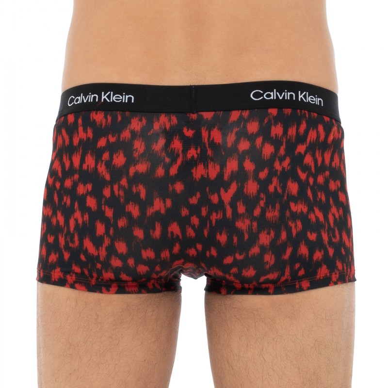 CalvinKlein_3-erSet_Trunks_Schwarz&Rot_gemustert