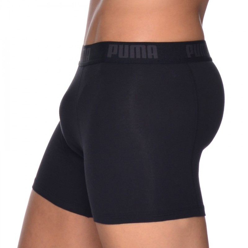 Puma 2-er Set Basic Boxer Schwarz
