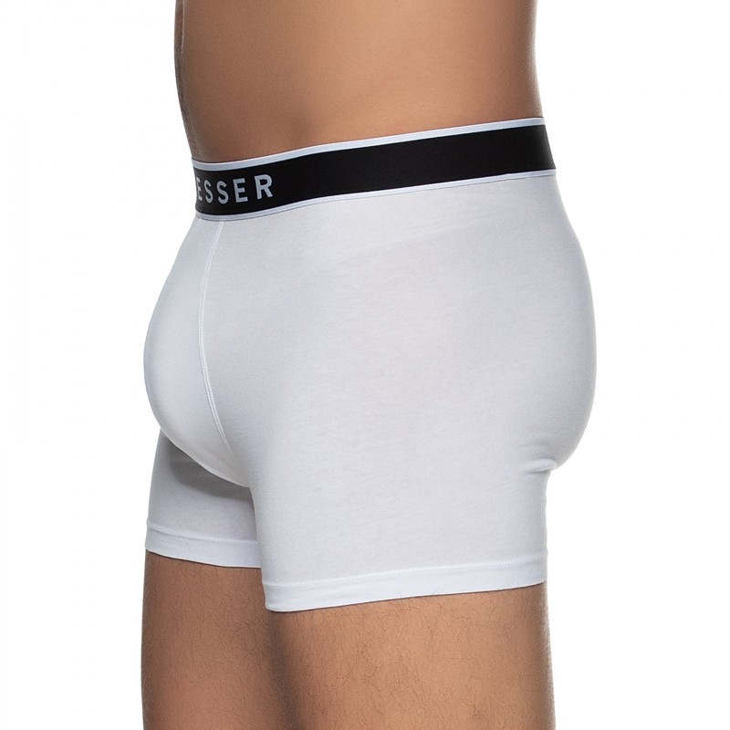Boxerman_Herrenunterwäsche_Boxershorts_Schiesser_3-er Set_Trunks_Weiß