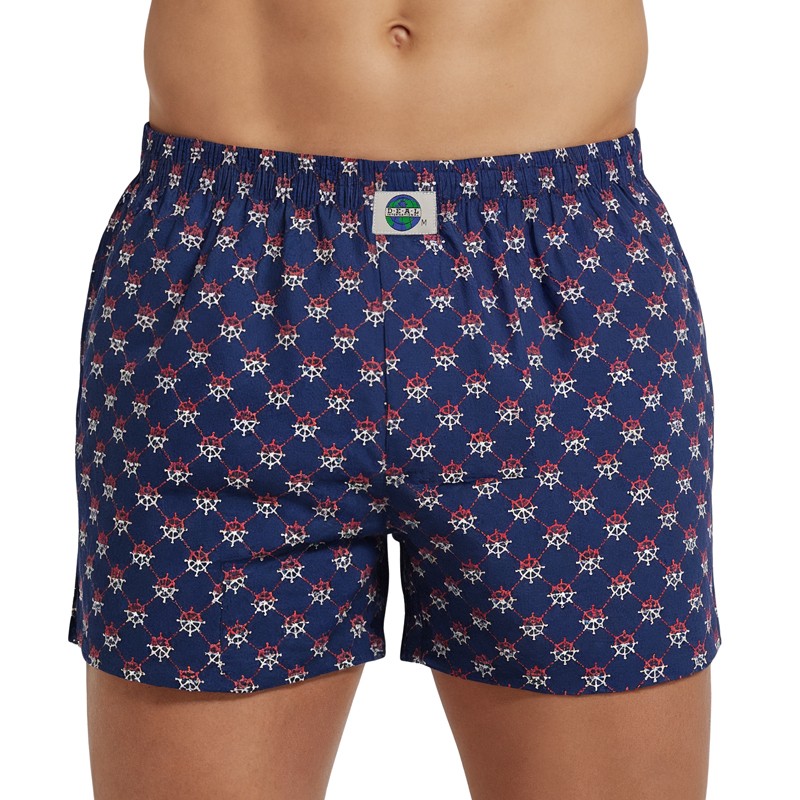 D.E.A.L International Boxershorts Dunkelblau mit Steuerrad-Print günstig online kaufen