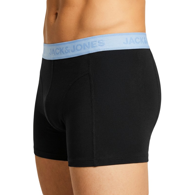 Jack & Jones 3-er Set Trunks Hellbau Hellgrau Petrol