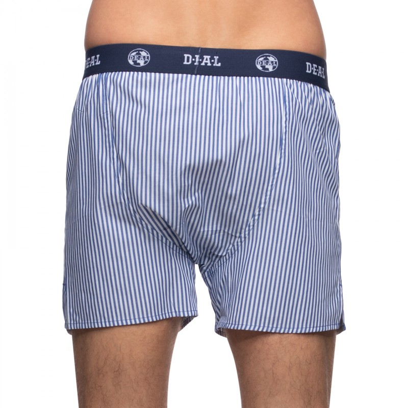 Boxerman_Herrenunterwäsche_D.E.A.LInternational_Boxershorts_Blau_gestreift_Logobund