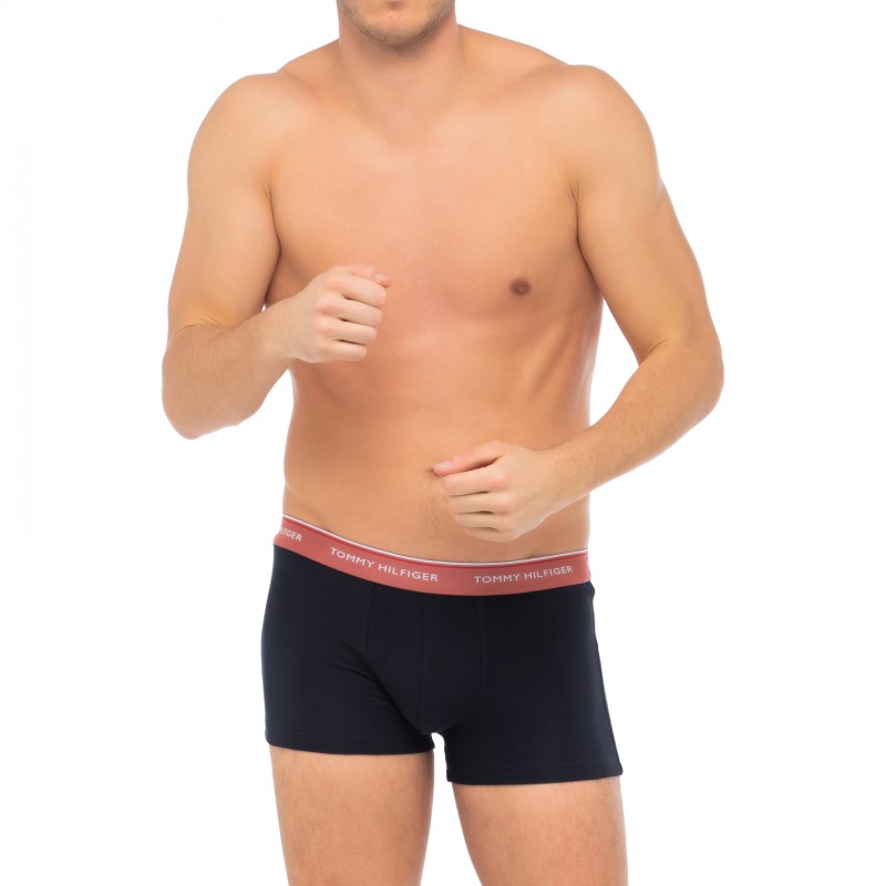 TommyHilfiger_3-erSet_Trunks_Dunkelblau_mitverschiedenfarbigemWebbund