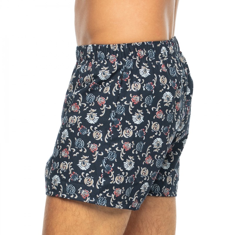Hanro_Boxershorts_Dunkelblau_mitAll-OverPrint