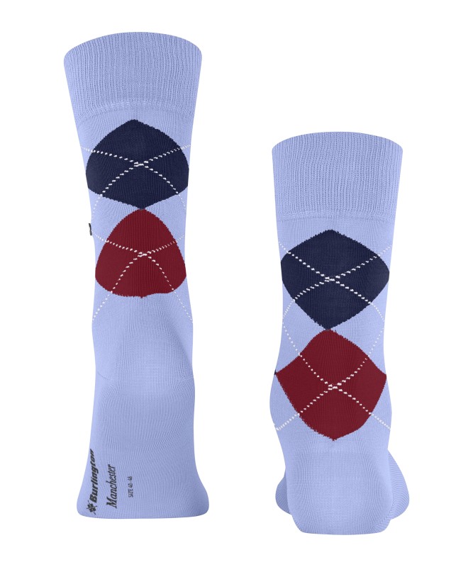 Burlington_Socken_Hellblau_mitArgyle-Muster