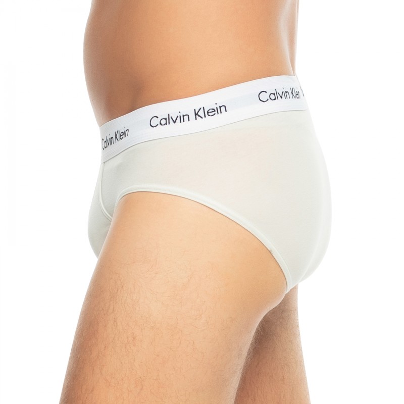 CalvinKlein_3-erSet_Slips_Schwarz,Beige&Lila
