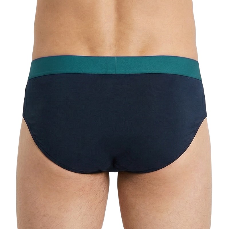 Boxerman_Schiesser_5-erSet_Slips_Schwarz_mit_verschiedenfarbigen_Webbund