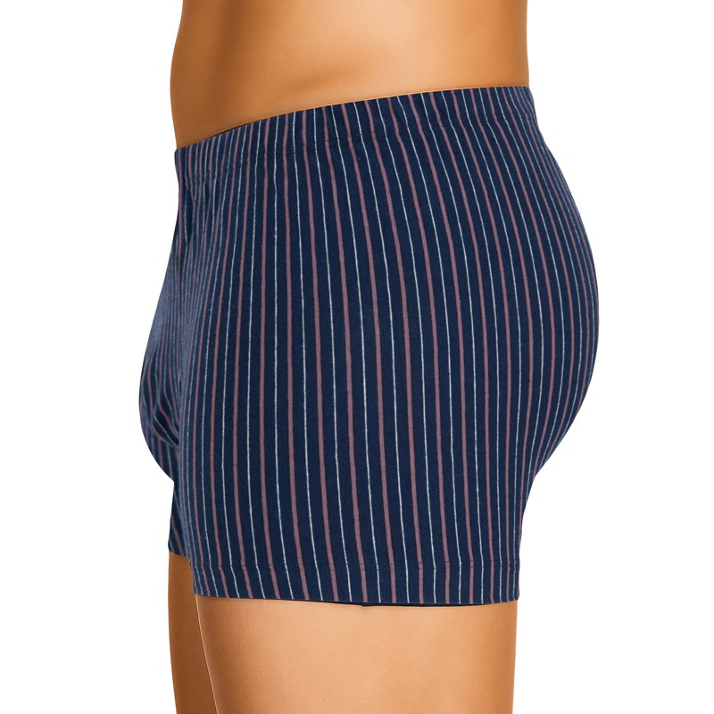 Schiesser_3-erSet_Trunks_Blau_Gestreift