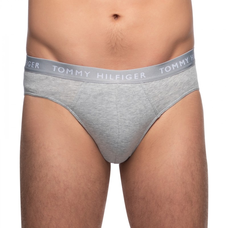 Boxerman_Herrenunterwäsche_Tommy Hilfiger_3-er Set_Slips_Schwarz Grau & Weiß
