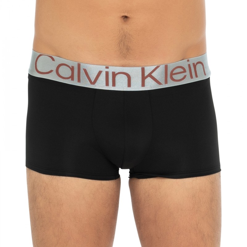CalvinKlein_3-erSet_Trunks_Schwarz_mitsilbernenWebbund