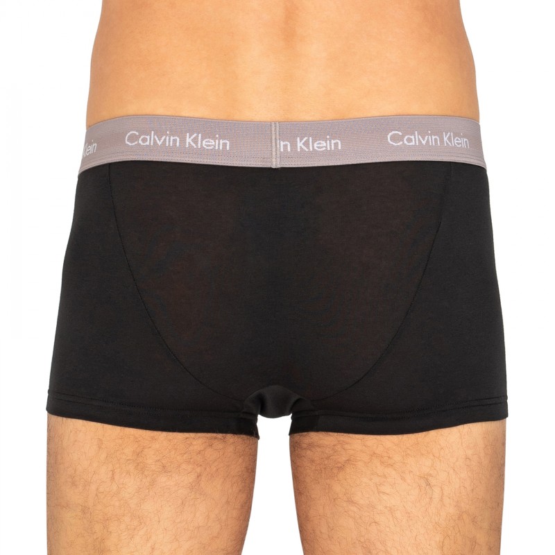 CalvinKlein_3erSet_LowRiseTrunks_Schwarz_mitverschiedenfarbigemWebbund