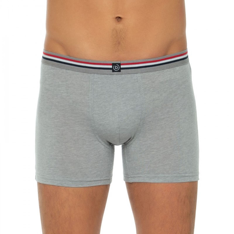 Boxerman_Herrenunterwäsche_Boxershorts_Bugatti_3-erSet_Long Pants_Schwarz Grau