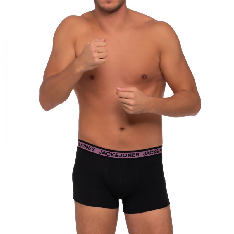 Boxerman_Herrenunterwäsche_Boxershorts_Jack & Jones_Set_Trunks_Schwarz, Blau & Motiv