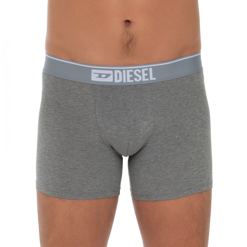 Boxerman_Herrenunterwäsche_Boxershorts_Diesel_3-er Set_Trunks_Schwarz & Grau