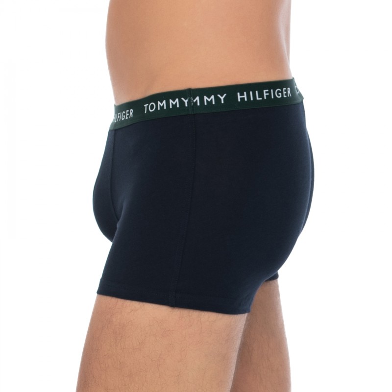 TommyHilfiger_3-erSet_Trunks_Blau_mitverschiedenfarbigemWebbund