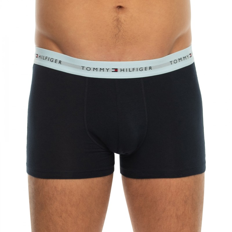 TommyHilfiger_3-erSet_Trunks_Blau_mitverschiedenfarbigemWebbund