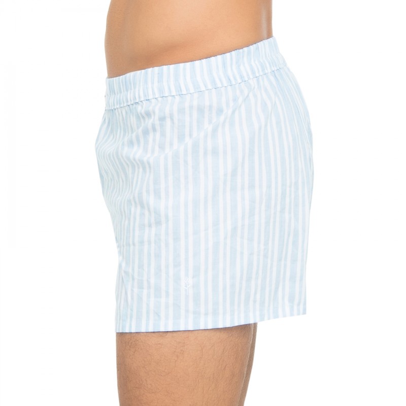 Boxerman_Herrenunterwäsche_Seidensticker_2-er Set_Boxershorts_Hellblau gestreift